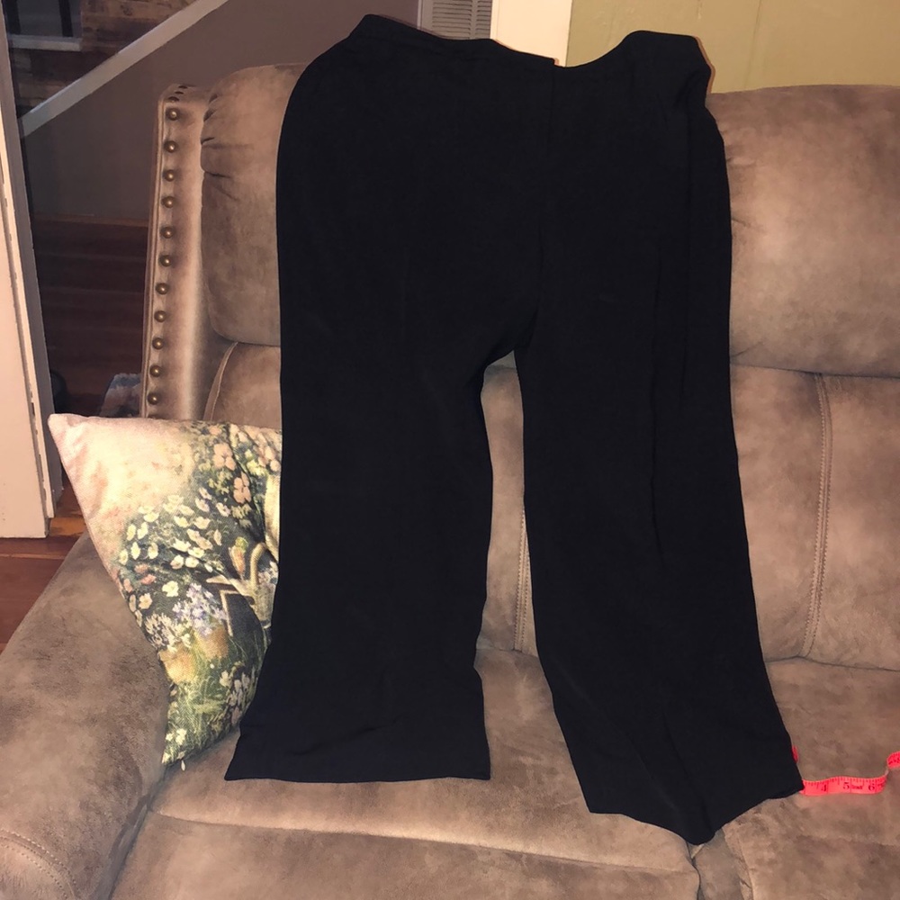 Black lined dress pants
